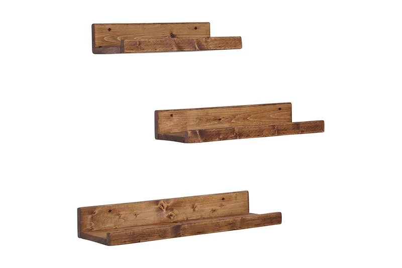 Pukkuri Vägghylla 60 cm, Brun