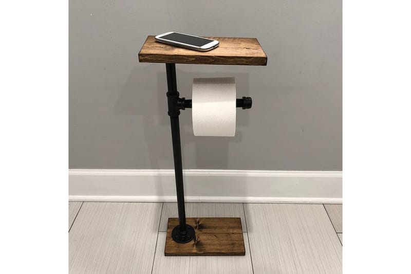 Pukkuri Pappershållare 30 cm - Brun/Svart - Möbler - Tillbehör & accessoarer - Badrumstillbehör - Toalettpappershållare