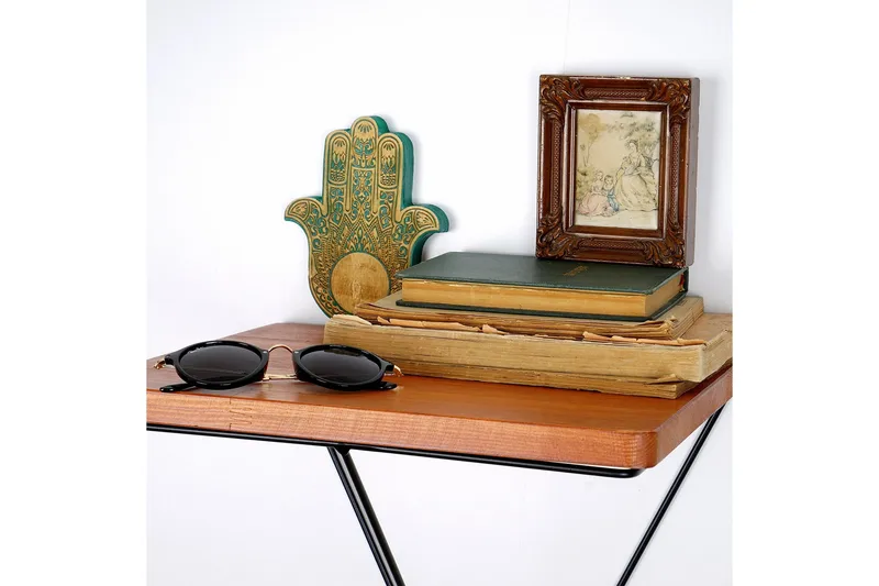 Pukkuri Pappershållare med Hylla 33 cm - Brun/Svart - Förvaring - Köksförvaring - Kökshylla