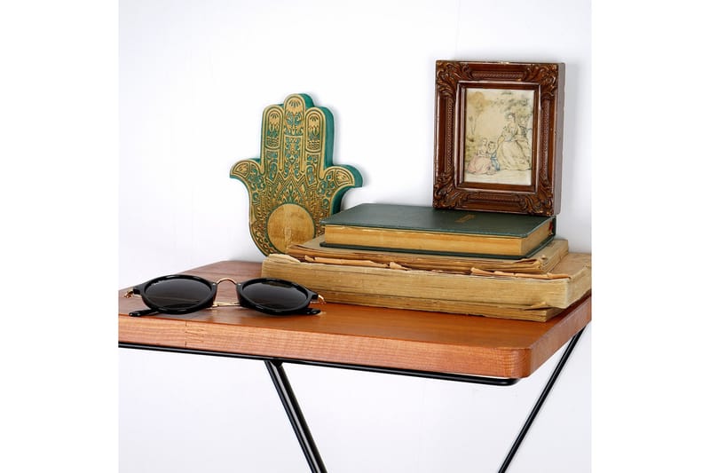 Pukkuri Pappershållare med Hylla 33 cm - Brun/Svart - Förvaring - Köksförvaring - Kökshylla