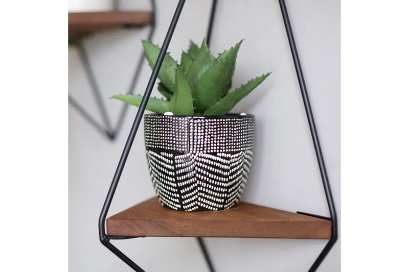 Pukkuri Pappershållare med Hylla 23 cm - Brun/Svart - Förvaring - Köksförvaring - Kökshylla