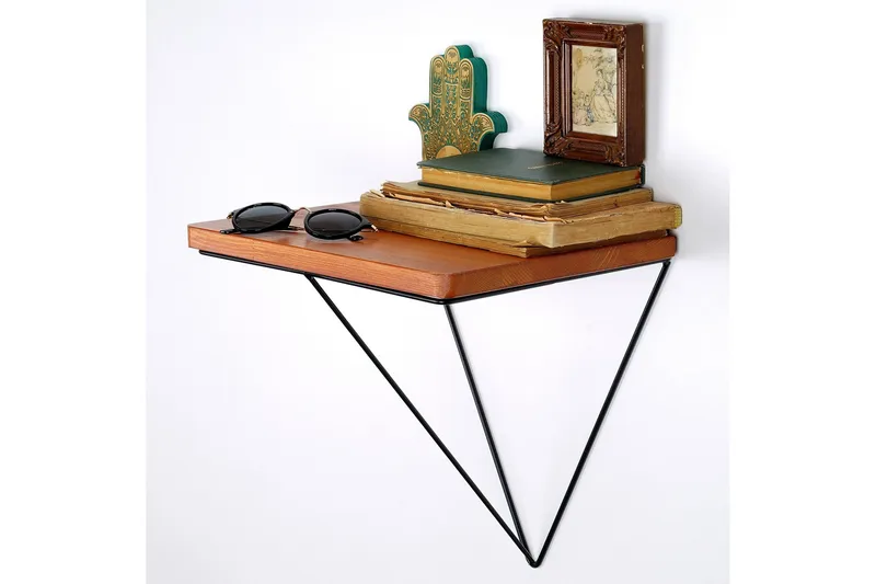 Pukkuri Pappershållare med Hylla 33 cm - Brun/Svart - Förvaring - Köksförvaring - Kökshylla