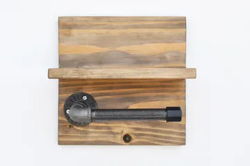 Pukkuri Pappershållare 14 cm - Brun/Svart - Möbler - Tillbehör & accessoarer - Badrumstillbehör - Toalettpappershållare