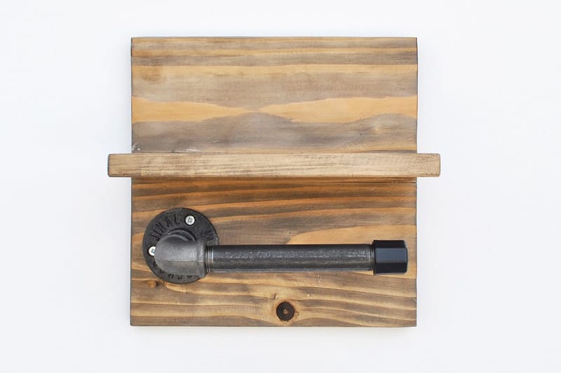 Pukkuri Pappershållare 14 cm - Brun/Svart - Möbler - Tillbehör & accessoarer - Badrumstillbehör - Toalettpappershållare