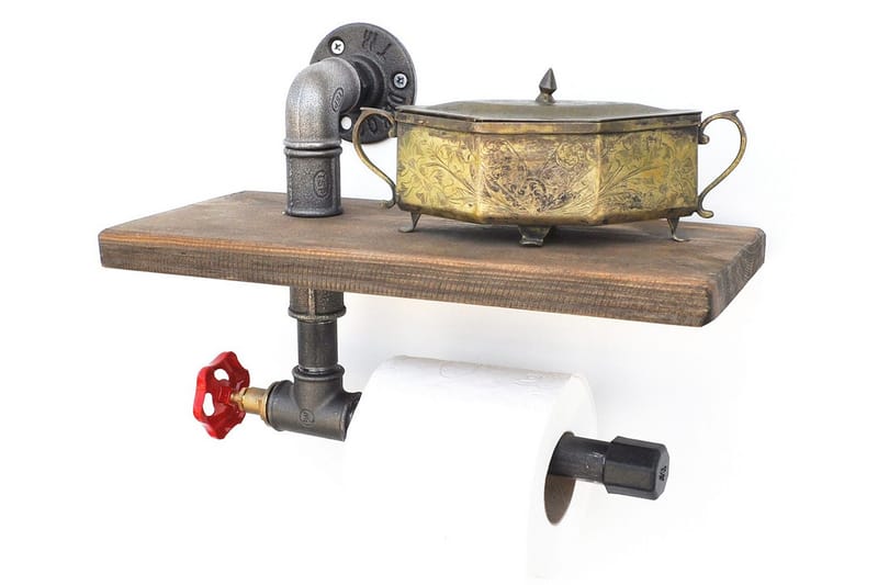 Pukkuri Pappershållare 31 cm - Brun/Svart - Kök & hushåll - Matlagning & bakning - Köksredskap & kökstillbehör - Övriga köksredskap