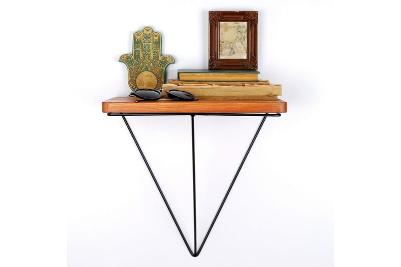 Pukkuri Pappershållare med Hylla 33 cm - Brun/Svart - Förvaring - Köksförvaring - Kökshylla