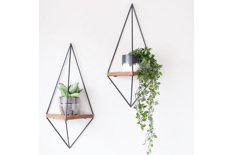 Pukkuri Pappershållare med Hylla 23 cm, Brun/Svart