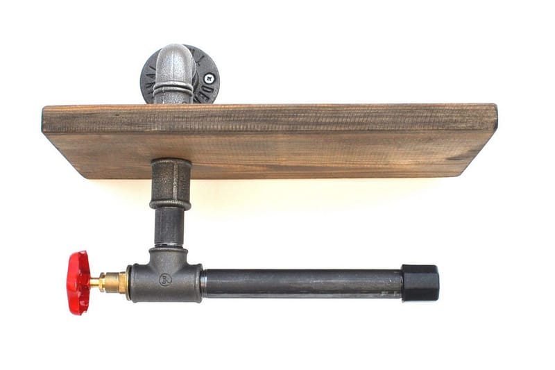 Pukkuri Pappershållare 31 cm - Brun/Svart - Förvaring - Köksförvaring - Kökshylla