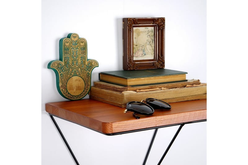 Pukkuri Pappershållare med Hylla 33 cm - Brun/Svart - Förvaring - Köksförvaring - Kökshylla