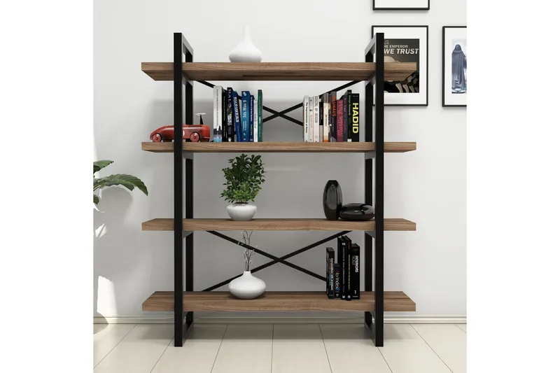 Puqa Design Bokhylla - Valnöt - Förvaring - Köksförvaring - Kökshylla