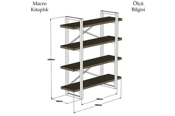 Puqa Design Bokhylla - Valnöt - Förvaring - Köksförvaring - Kökshylla