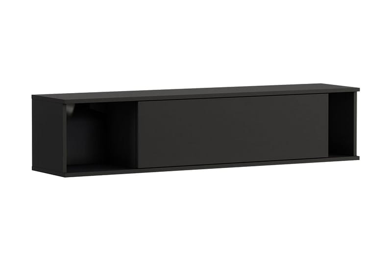 Querty Vägghylla 135x30x30 cm, Svart