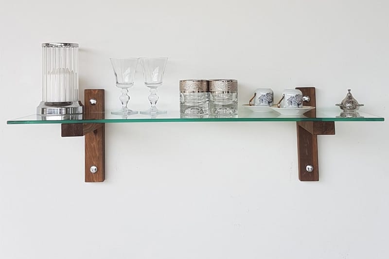 Quezad Vägghylla 85 cm - Valnöt - Förvaring - Köksförvaring - Kökshylla