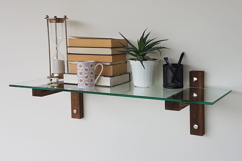 Quezad Vägghylla 85 cm - Valnöt - Förvaring - Köksförvaring - Kökshylla