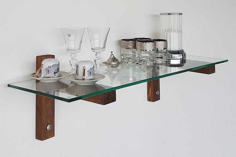 Quezad Vägghylla 85 cm - Valnöt - Förvaring - Köksförvaring - Kökshylla