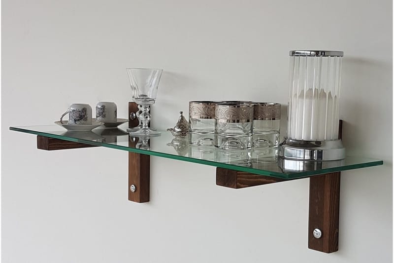 Quezad Vägghylla 85 cm - Valnöt - Förvaring - Köksförvaring - Kökshylla