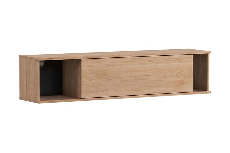 QUSAR Vägghylla 135x30x30  cm Natur/Svart - Förvaring - Köksförvaring - Kökshylla