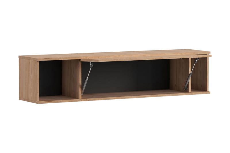 QUSAR Vägghylla 135x30x30  cm Natur/Svart - Förvaring - Köksförvaring - Kökshylla