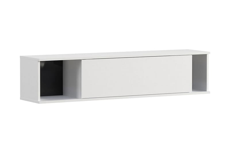QUSAR Vägghylla 135x30x30  cm Vit/Svart - Förvaring - Köksförvaring - Kökshylla