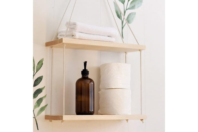 Raniye Vägghylla 40x2 cm - Mörkbrun - Förvaring - Köksförvaring - Kökshylla