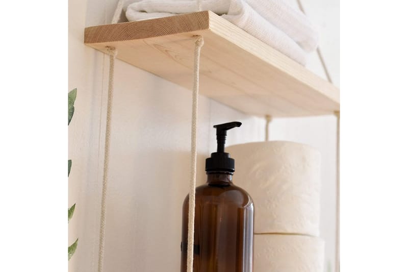 Raniye Vägghylla 40x2 cm - Mörkbrun - Förvaring - Köksförvaring - Kökshylla