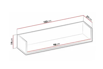 Rathmore Vägghylla 102x27 cm - Förvaring - Köksf örvaring - Kökshylla