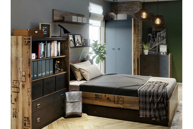 Rathmore Vägghylla 110x22 cm - Grå - Förvaring - Köksförvaring - Kökshylla