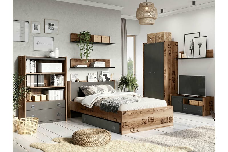 Rathmore Vägghylla 110x22 cm - Grå - Förvaring - Köksförvaring - Kökshylla