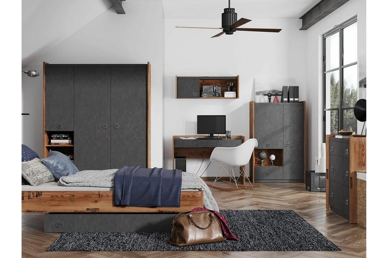 Rathmore Vägghylla 110x28 cm - Grå - Förvaring - Köksförvaring - Kökshylla