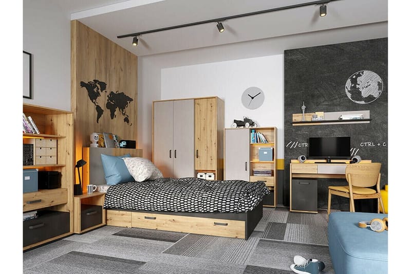 Rathmore Vägghylla 115x22 cm Black - Förvaring - Köksförvaring - Kökshylla