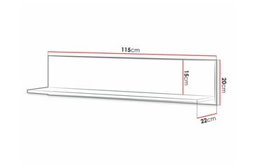 Rathmore Vägghylla 115x22 cm - Förvaring - Köksförvaring - Kökshylla