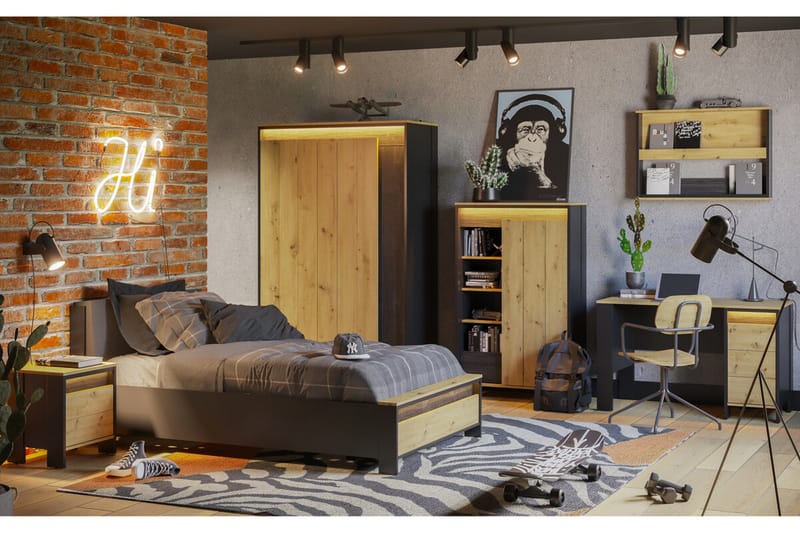 Rathmore Vägghylla 92x12 cm - Svart - Förvaring - Köksförvaring - Kökshylla