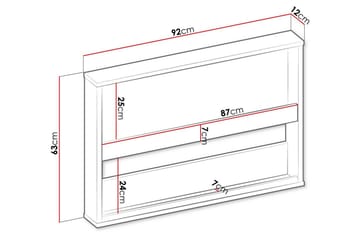 Rathmore Vägghylla 92x12 cm - Svart - Förvaring - Köksförvaring - Kökshylla