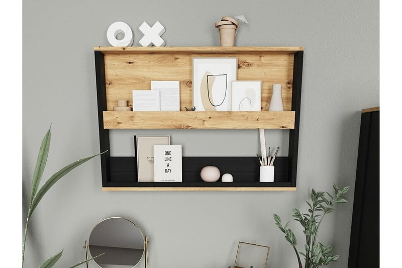 Rathmore Vägghylla 92x12 cm - Svart - Förvaring - Köksförvaring - Kökshylla