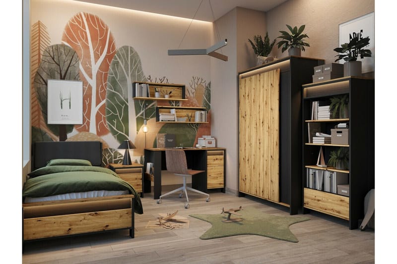 Rathmore Vägghylla 92x22 cm - Svart - Förvaring - Köksförvaring - Kökshylla