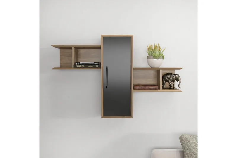 Rinorea Vägghylla 118,6x51,8 cm - Brun - Förvaring - Köksförvaring - Kökshylla