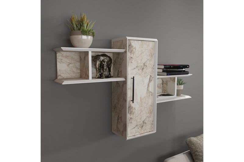 Rinorea Vägghylla 118,6x51,8 cm - Vit - Förvaring - Köksförvaring - Kökshylla