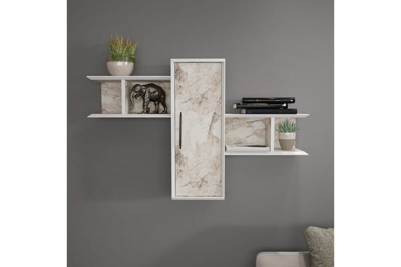 Rinorea Vägghylla 118,6x51,8 cm - Vit - Förvaring - Köksförvaring - Kökshylla