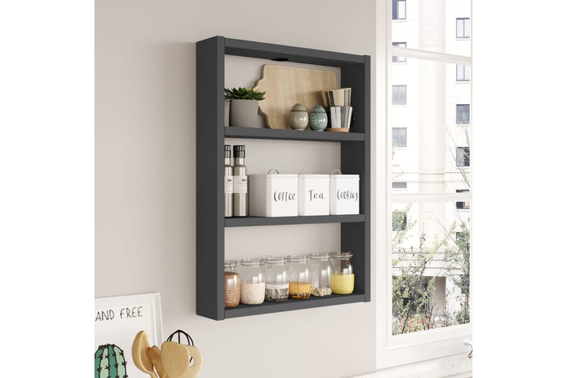 Rinorea Vägghylla 43,2x60 cm, Antracit