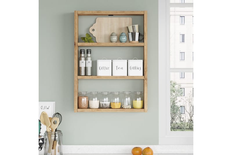 Rinorea Vägghylla 43,2x60 cm - Grön - Förvaring - Köksförvaring - Kökshylla