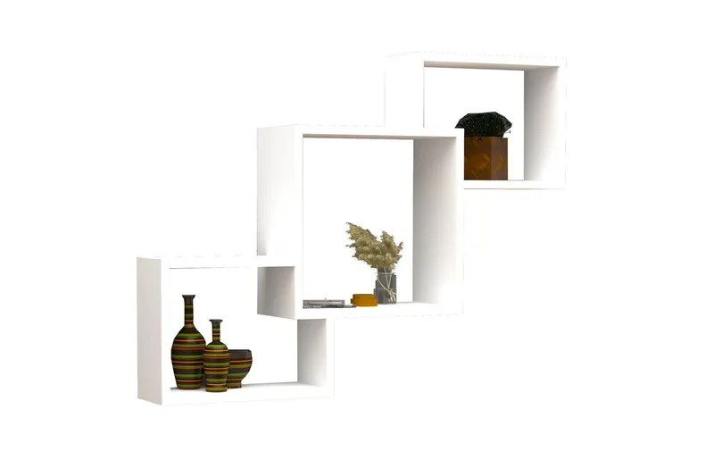 Rinorea Vägghylla 98x72 cm, Vit