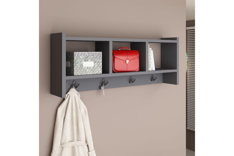 Rinorea Väggkrok 75,6x35 cm - Antracit - Förvaring - Köksförvaring - Kökshylla