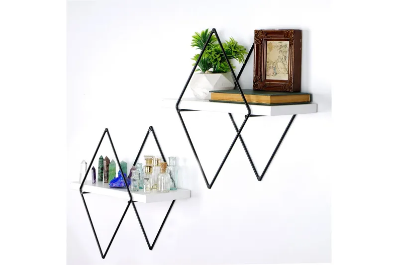 Sivrice Vägghylla 31x15 cm, Vit