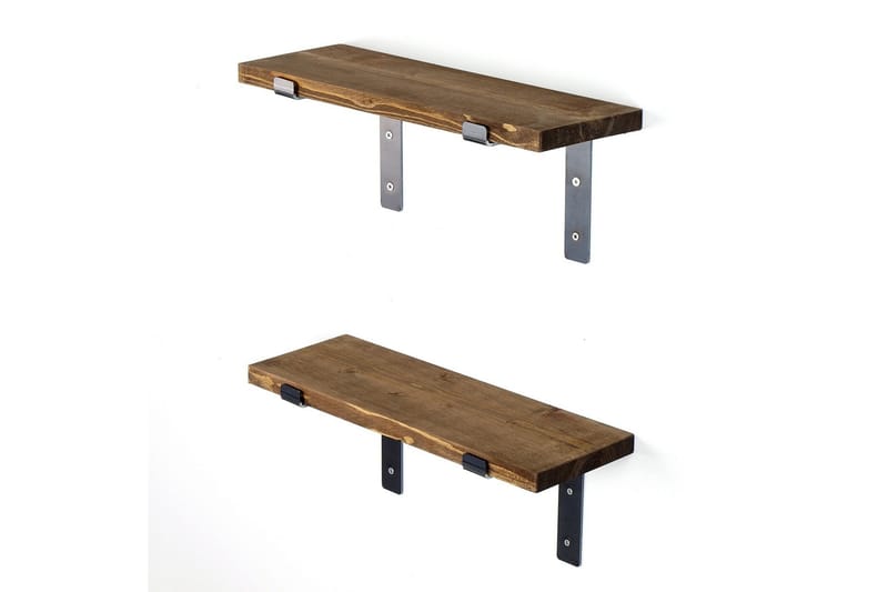 Slovinski Vägghylla 40 cm - Svart/Valnöt - Förvaring - Köksförvaring - Kökshylla