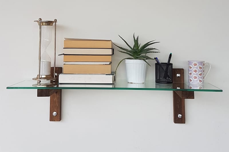 SOSTER Vägghylla 85 cm Valnöt - Förvaring - Köksförvaring - Kökshylla