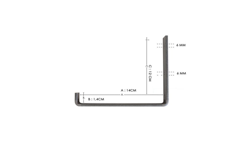 SOUTHCREST Vägghylla 40 cm Svart/Valnöt - Förvaring - Köksförvaring - Kökshylla
