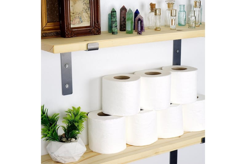 Straad Vägghylla 60 cm - Svart/Valnöt - Förvaring - Köksförvaring - Kökshylla