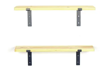 Straad Vägghylla 60 cm - Svart/Valnöt - Förvaring - Köksförvaring - Kökshylla