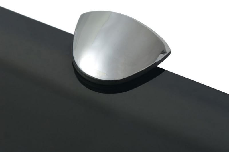 Svävande hylla glas 40x20 cm 8 mm - Svart - Förvaring - Köksförvaring - Kökshylla