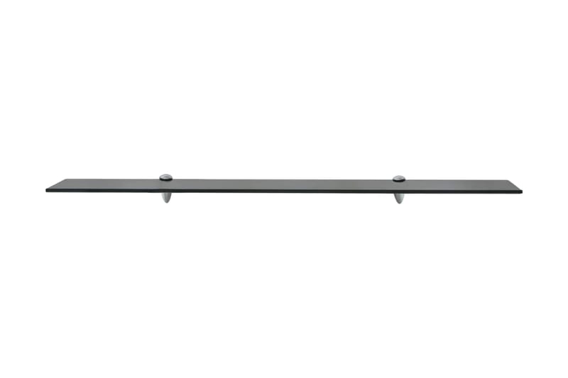 Svävande hyllor 2 st glas 100x20 cm 8 mm - Svart - Förvaring - Köksförvaring - Kökshylla